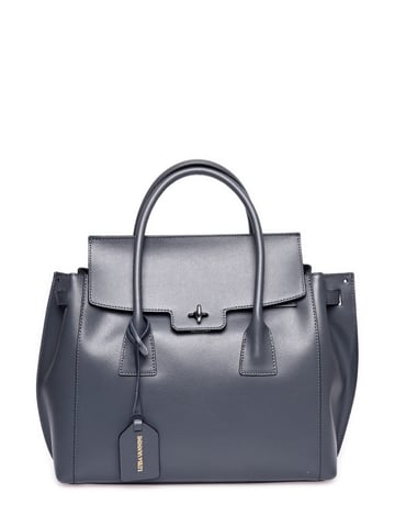 Luisa Vannini Grey Leather Bag