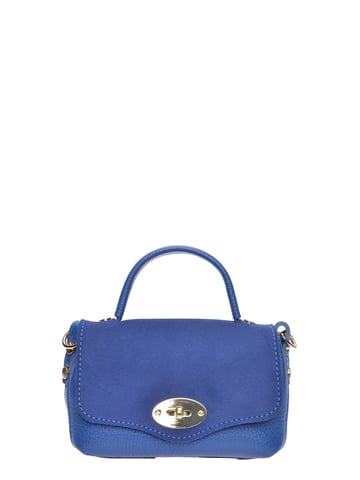 Roberta M  Blue Leather Bag