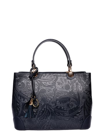 Anna Luchini Blue Leather Bag