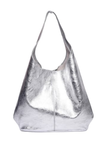 Luisa Vannini  Silver Leather Bag