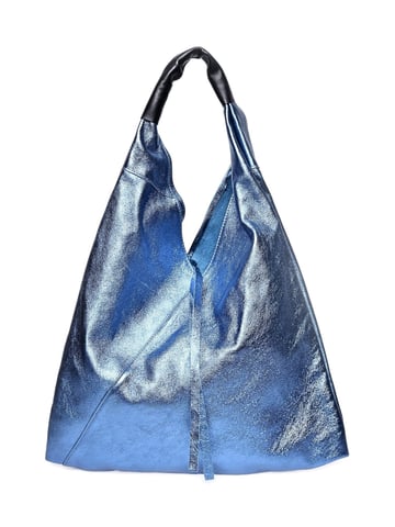 Isabella Rhea Blue Leather Bag
