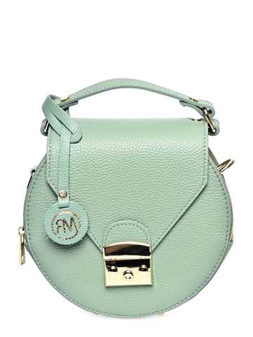 Roberta M  Green Leather Bag