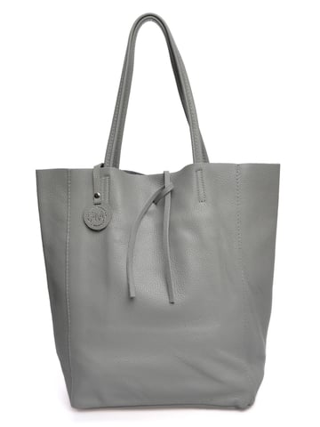 Roberta M Grey Leather Bag