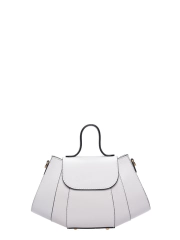 Luisa Vannini White Leather Bag