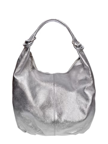 Anna Luchini Silver Leather Bag