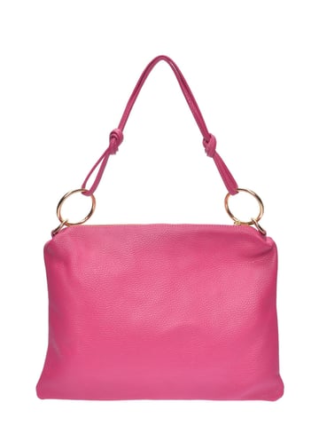 Luisa Vannini Fuchsia Leather Bag