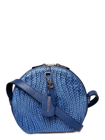Roberta M  Blue Leather Bag