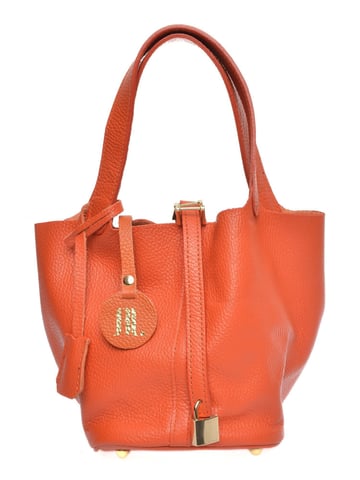 Anna Luchini Orange Leather Bag