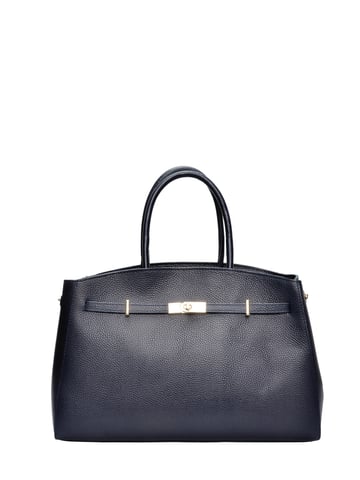 Anna Luchini Blue Leather Bag