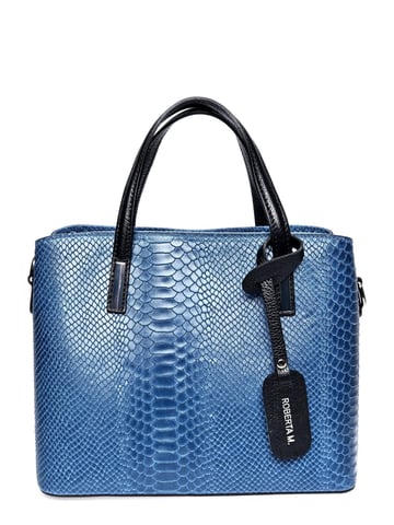 Roberta M Blue Leather Bag