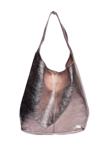 Luisa Vannini Bronze Leather Bag