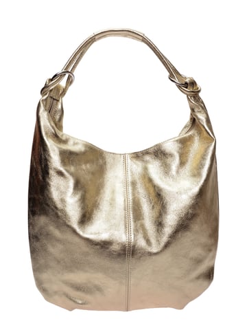 Anna Luchini Gold Leather Bag
