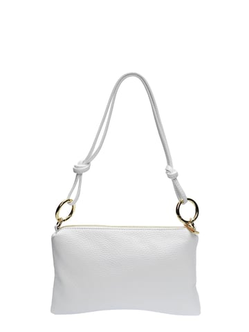 Anna Luchini White Leather Bag