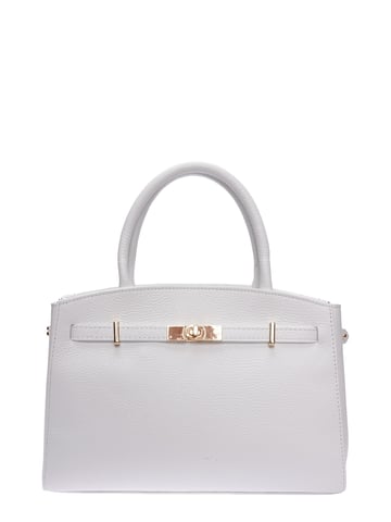 Isabella Rhea White Leather Bag