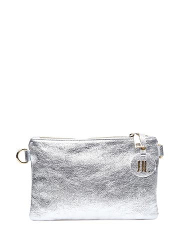Anna Luchini Silver Leather Bag