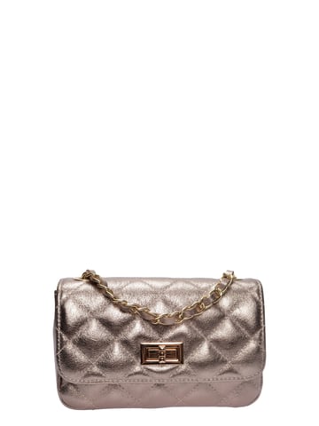 Luisa Vannini Bronze Leather Bag