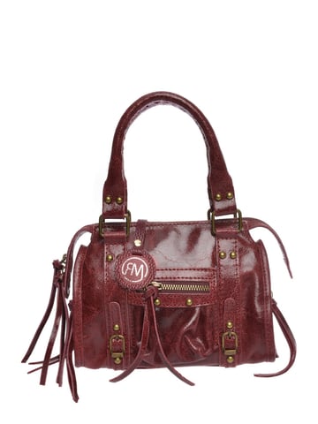 Roberta M Violet Leather Bag