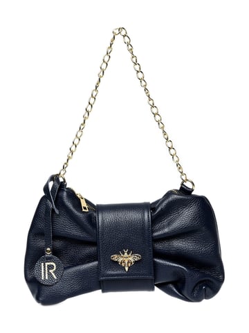 Isabella Rhea Blue Leather Bag