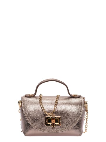 Roberta M  Bronze Leather Bag