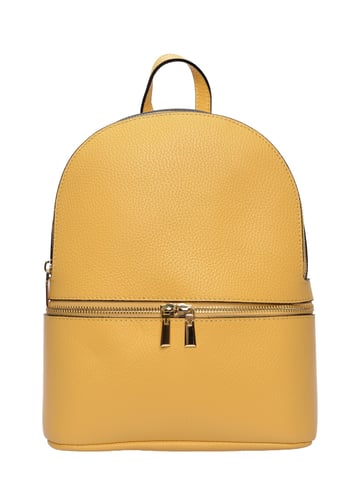 Isabella Rhea Yellow Leather Bag