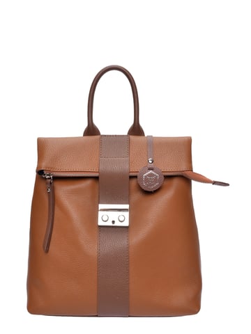Luisa Vannini Bicolore Leather Bag