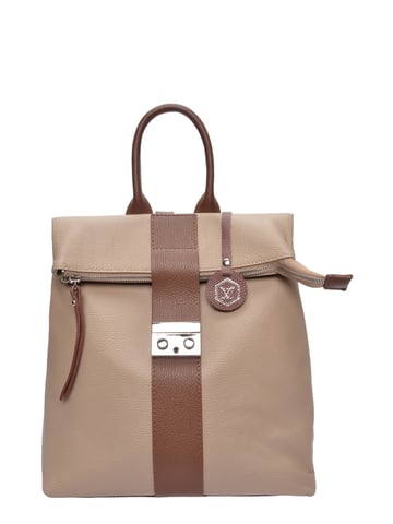 Luisa Vannini Bicolore Leather Bag