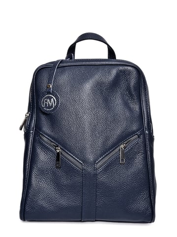 Roberta M Blue Leather Bag