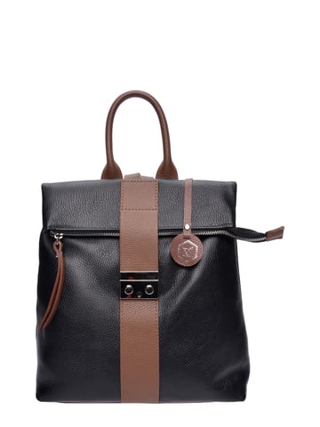 Luisa Vannini Bicolore Leather Bag