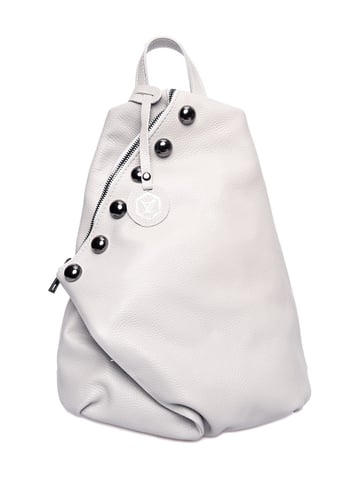 Luisa Vannini Grey Leather Bag