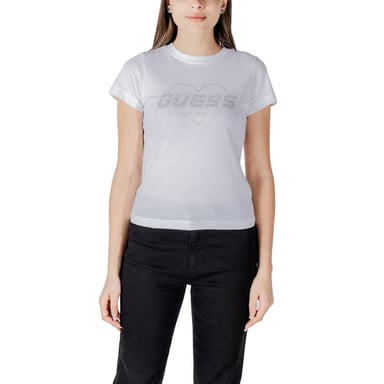 Guess Actieve Witte Katoenen T-Shirt