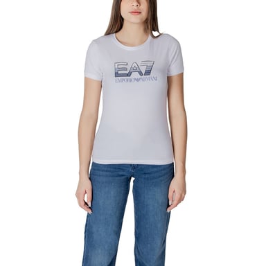 EA7 Emporio Armani White Cotton T-Shirt