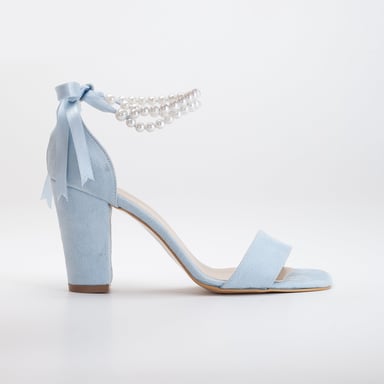 Melissa Block Heels Sandals with Pearls