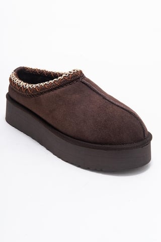 Avelia Leather Winter Slippers