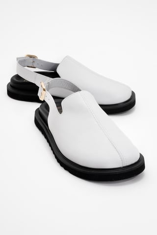 Laby Leather Clogs