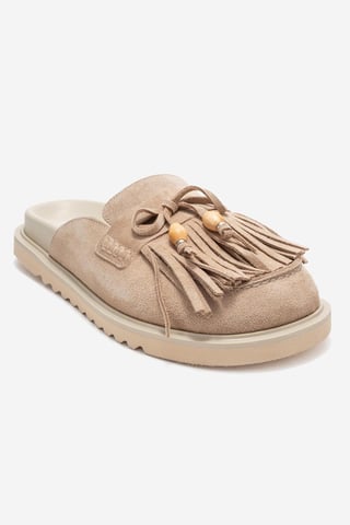 Carol Tassel Leather Mule