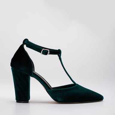 Angelique Velvet High Heels