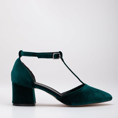 Anicette Velvet Mary Jane Heels