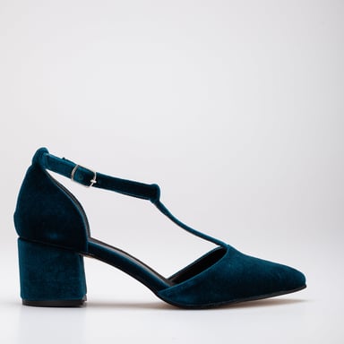 Anicette Velvet Mary Jane Heels