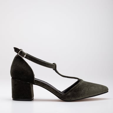 Anicette Velvet Mary Jane Heels