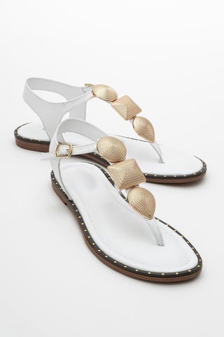 Giulia Leather Flat Sandal (Women)