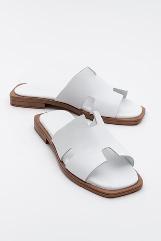Jez Leather Slide Sandal (Women)