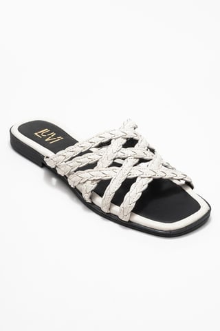 Alisha Leather Slide Sandal (Women)