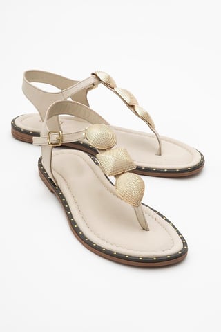 Giulia Leather Flat Sandal (Women)