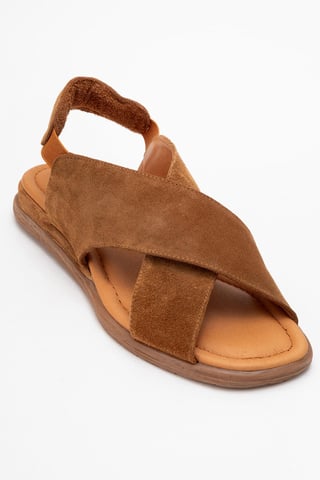 Broods Elastic Leather Slip On Sandals (Women)