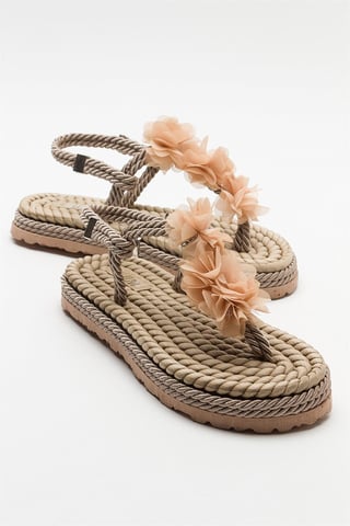 SANTRA Lace-Up Thong Sandals (Women)