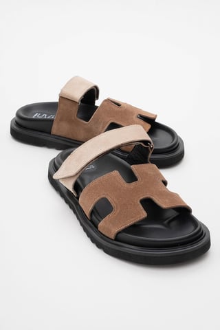 Morte Läder Slide Sandal (Women)