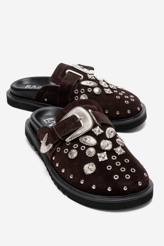 Maril Leather Buckle Sandal
