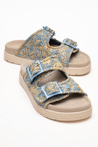 Milana Leather Double‑Strap Sandal (Women)