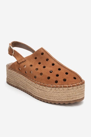 Fraga Leather Wedge Sandal
