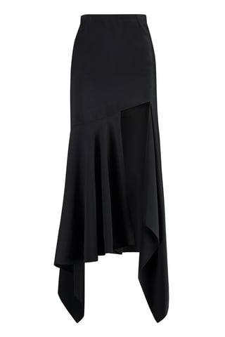 Gabardine Midi Skirt